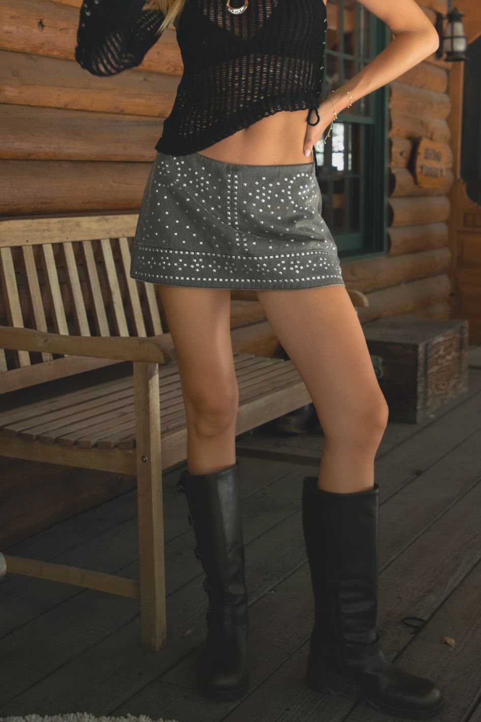 SF31375-DOLCHE-Studded-Denim-Mini-Skort-Brown-Detail-Close_e6adb4eb-c440-405e-a986-8ae166cfa053
